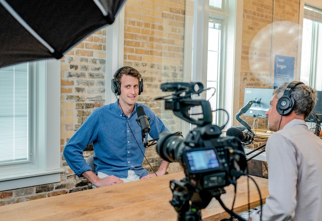 journalist conducting interview
